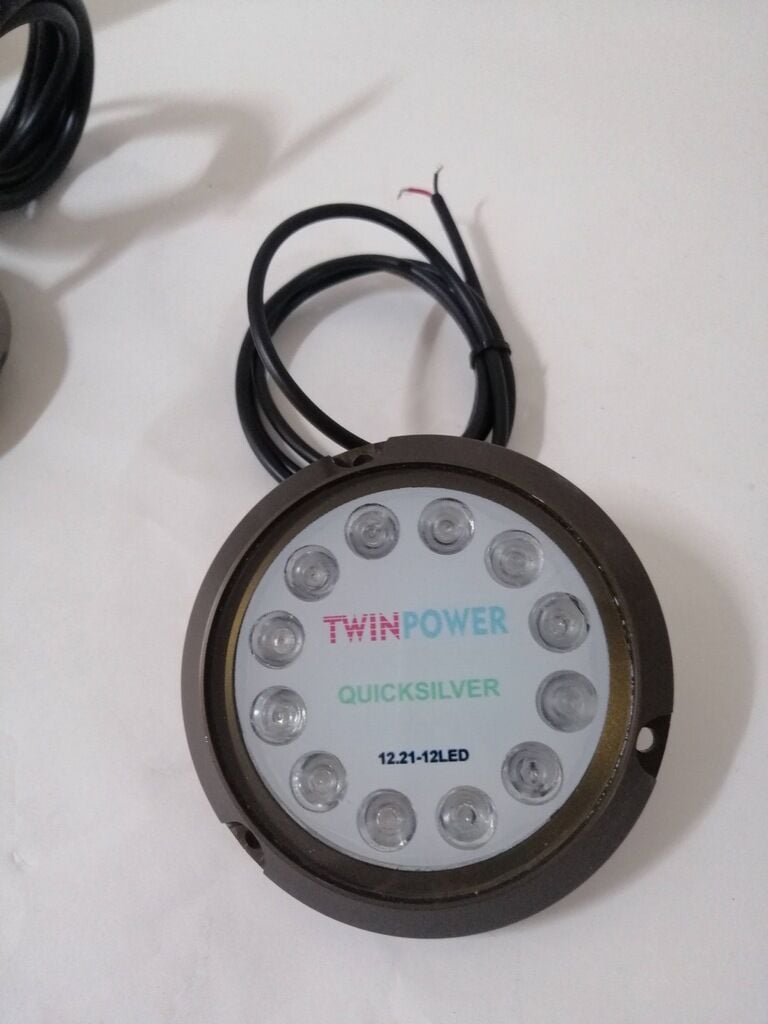 Twinpover Sualtı LED Lamba 18W 12 LED Alüminyum Deniz Altı Tekne Aydınlatma - Su Geçirmez Balık Tutma Işık