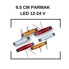 9.5 CM PARMAK LED 12-24V -Tır Kamyon Kasa Led Lamba