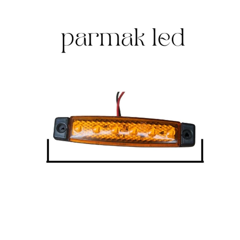 9.5 CM PARMAK LED 12-24V -Tır Kamyon Kasa Led Lamba