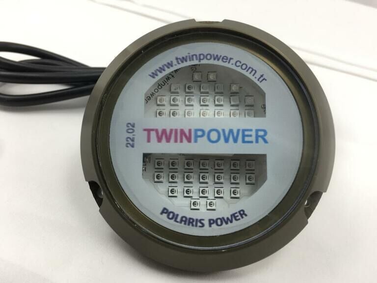 TWINPOWER 40W Alüminyum Su altı MAVİ-BEYAZ İki Renk Kullanım