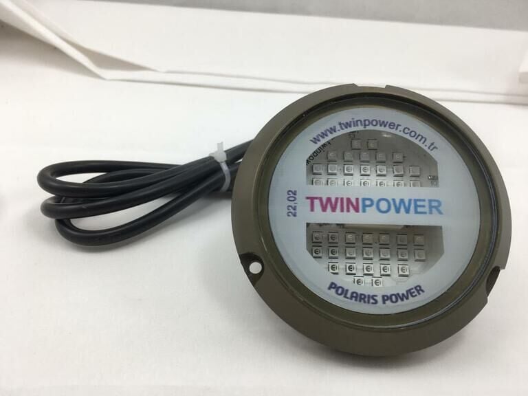 TWINPOWER 40W Alüminyum Su altı MAVİ-BEYAZ İki Renk Kullanım
