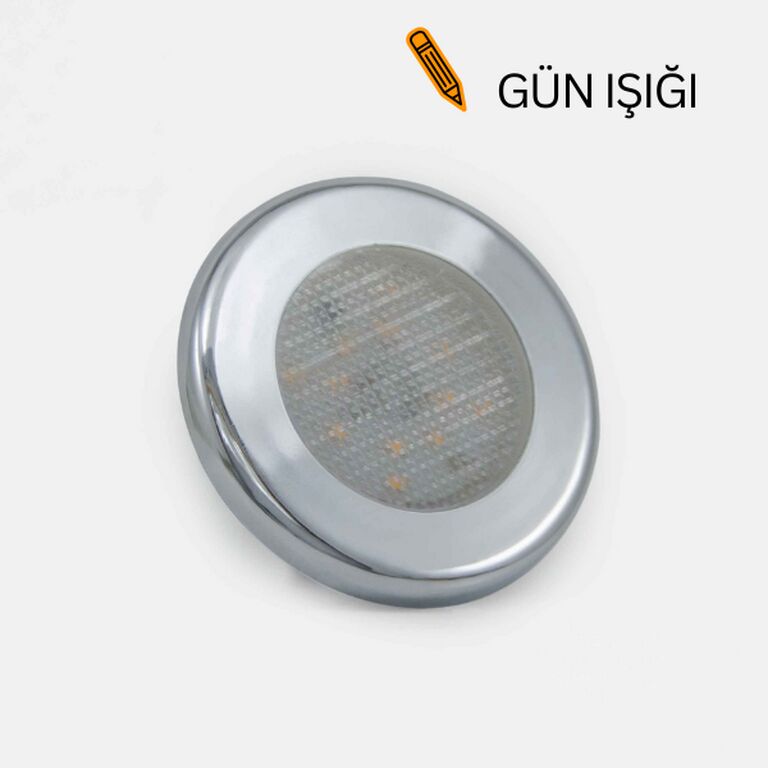 Tavan Led Lamba Krom Çerçeve 12-24V-Günışığı