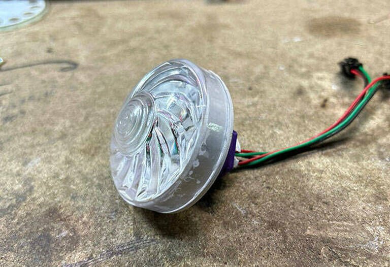 Lunapark Led Lamba RGB piksel Led Modü Lamba, Su geçirmez IP67, şeffaf kapak