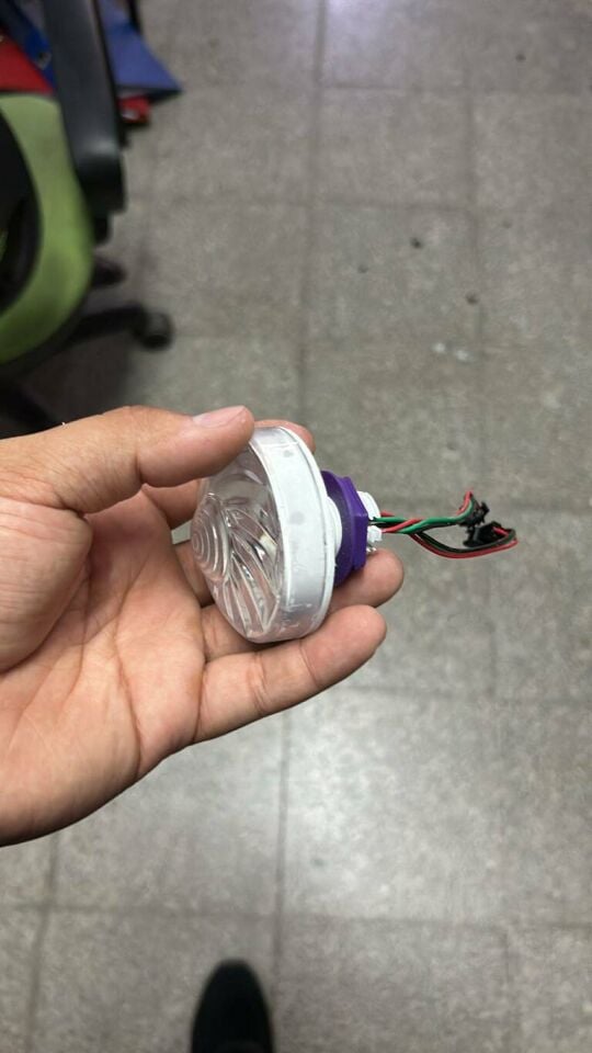 Lunapark Led Lamba RGB piksel Led Modü Lamba, Su geçirmez IP67, şeffaf kapak