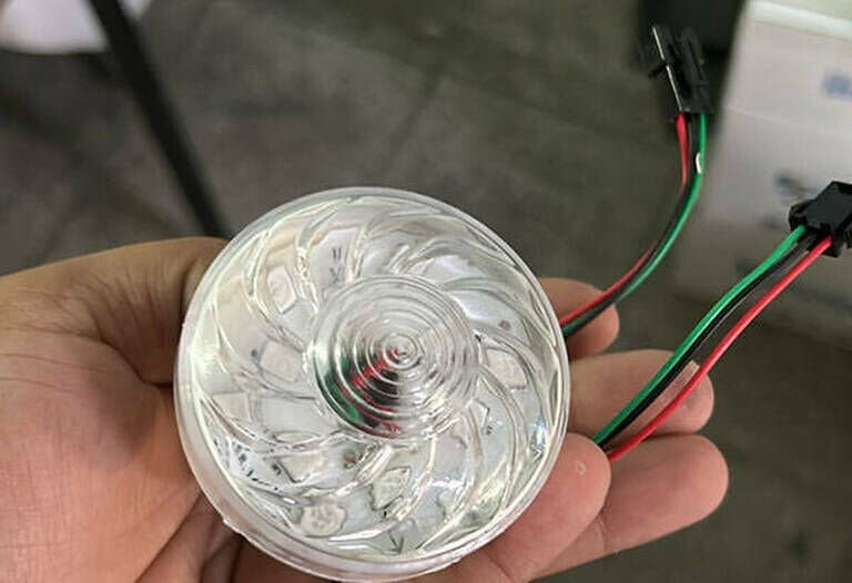 Lunapark Led Lamba RGB piksel Led Modü Lamba, Su geçirmez IP67, şeffaf kapak