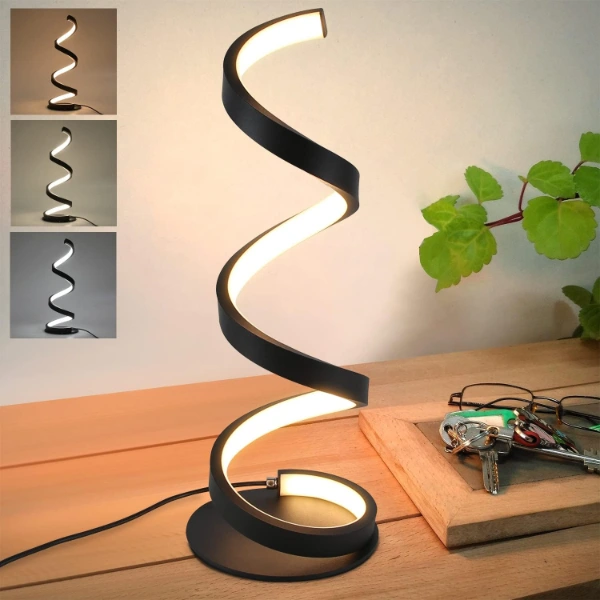 Kıvrımlı Spiral Gece Lambası