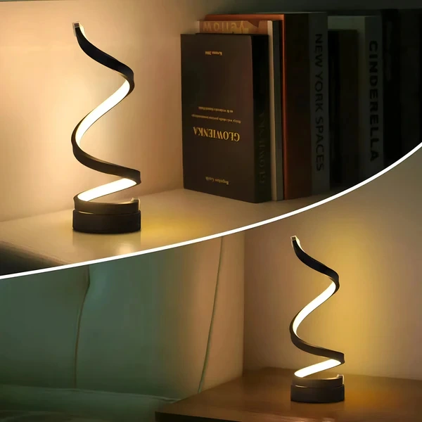 Kıvrımlı Spiral Gece Lambası