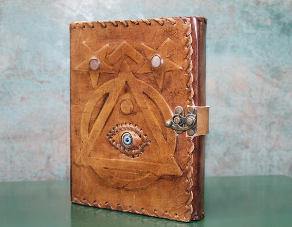 Taşlı Deri Defter Model 4