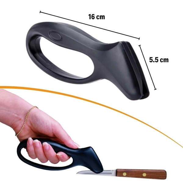 Ergonomik Paslanmaz Çelik Manuel Bıçak Bileme Aleti