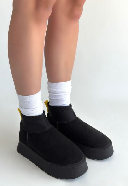 Cuen Siyah Süet Bot