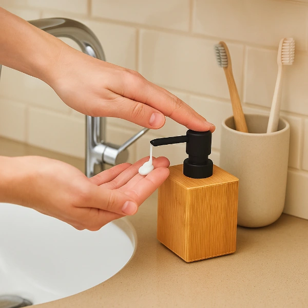 Büyük Ahşap Sıvı Sabunluk