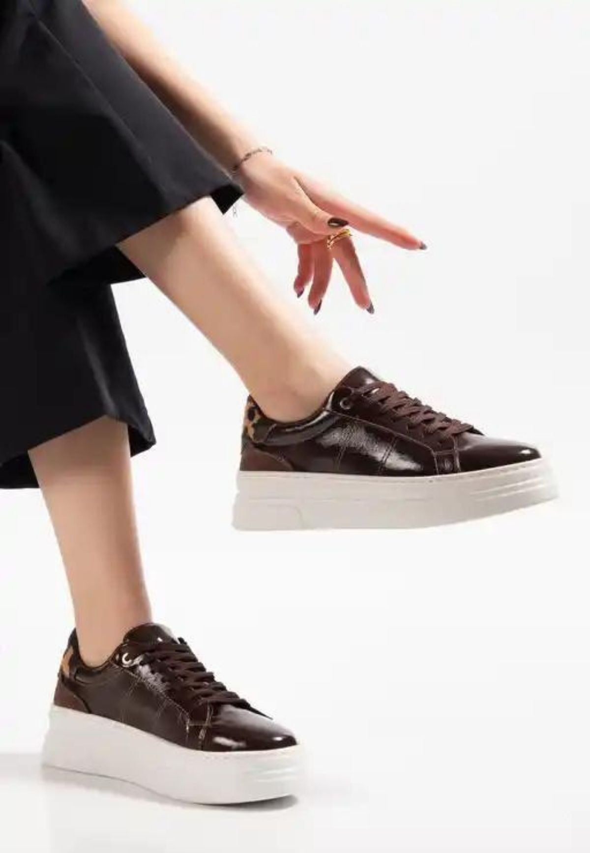 Jetan Kahverengi Rugan Bağcıklı Spor Ayakkabı