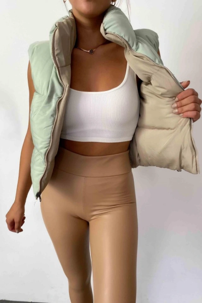 Kadın Yüksek Bel Içi şardonlu Fırsat ürün Toparlayıcı Tayt