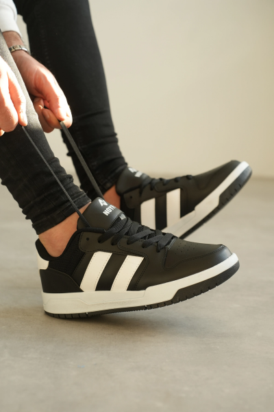 KB-013 Kuback Siyah Beyaz Günlük Erkek Ayakkabı