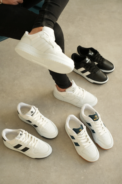 KB-013 Kuback Siyah Beyaz Günlük Erkek Ayakkabı