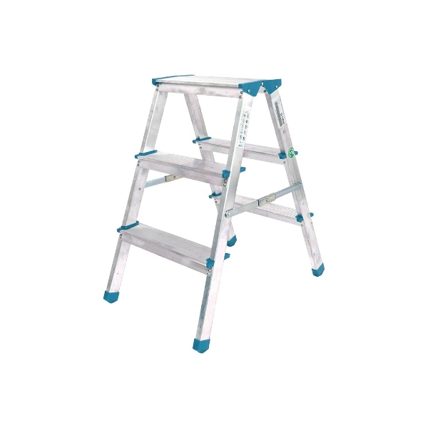 3+3 Çift Basamaklı Alüminyum Metal Merdiven