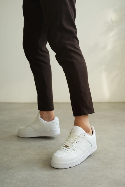 KB-N09 Kuback Beyaz Cilt Günlük Erkek Ayakkabı