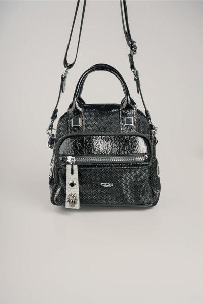 Şaty Siyah Cilt Ve Omuz Çantası