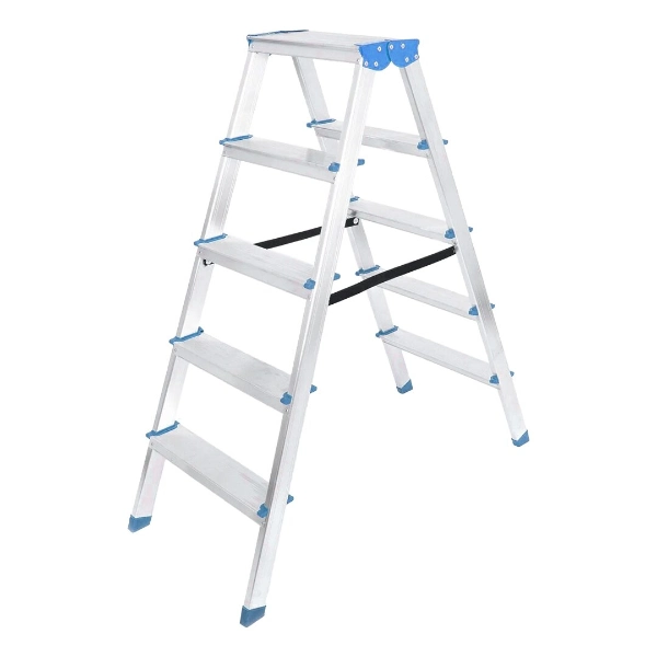 5+5 Çift Basamaklı Alüminyum Metal Merdiven