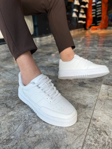 KB-N2 Kuback Beyaz Cilt Günlük Erkek Ayakkabı