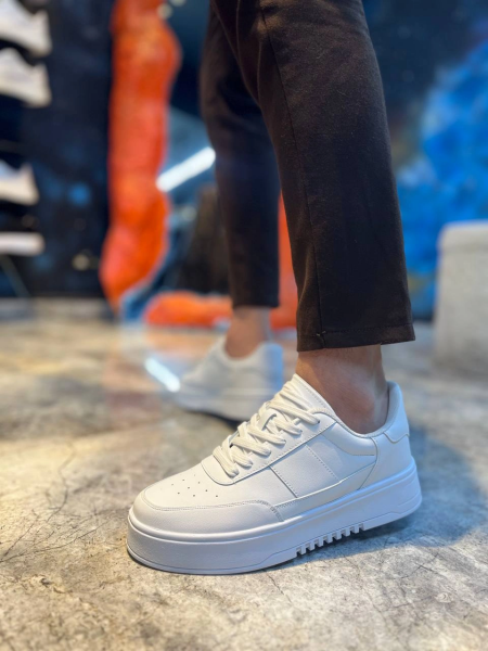 KB-N2 Kuback Beyaz Cilt Günlük Erkek Ayakkabı