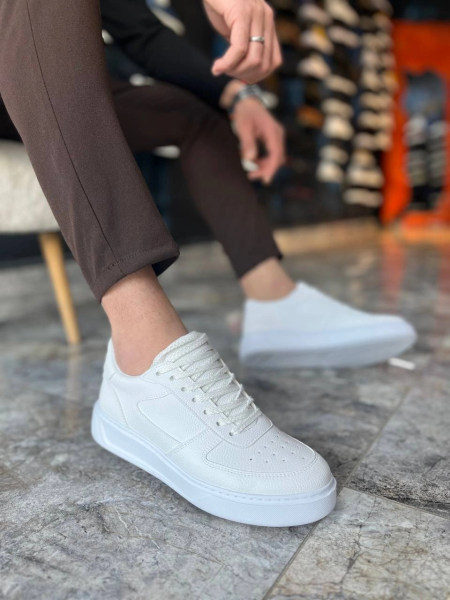 KB-X9 Kuback Beyaz Cilt Günlük Erkek Ayakkabı