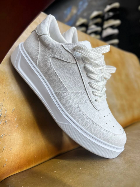 KB-X9 Kuback Beyaz Cilt Günlük Erkek Ayakkabı