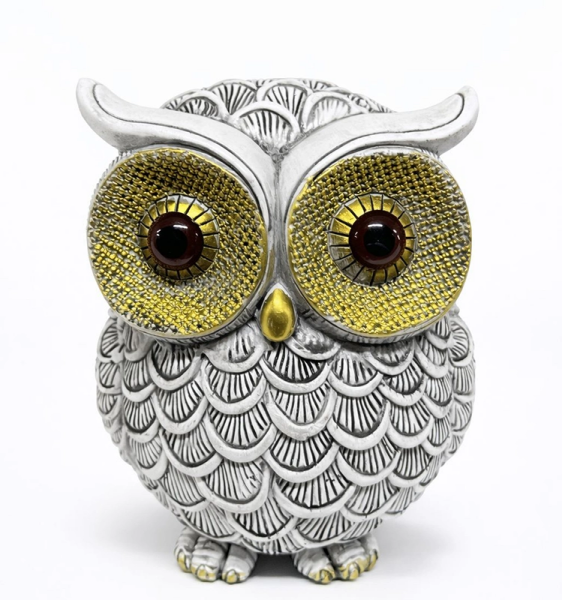 19x16 cm Polyester Baykuş Figürü