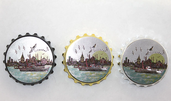 İstanbul Temalı Gazoz Kapağı Magnet - Model 1