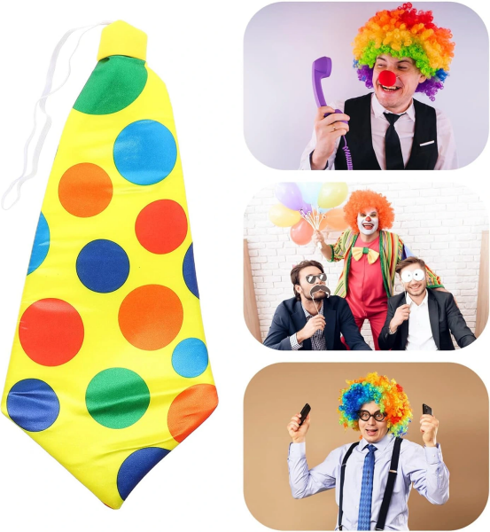 Palyaço Kravatı Lastikli Geniş Kesim