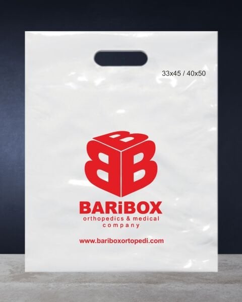 Mağza Poşeti Baskılı - Baribox ortapedi medikal