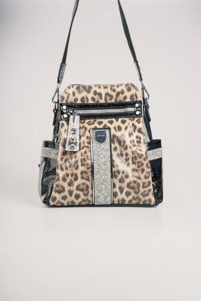 Poge Leopar Cilt Kol Ve Sırt Çantası