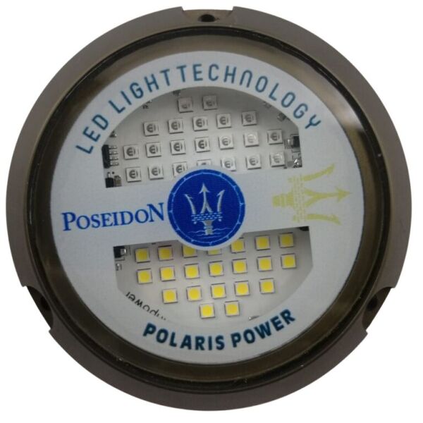 Yat-Tekne Sualtı led lamba Poseidon Led - Çift Renk Mavi-Beyaz Işık IP68 6 W  42 LED 9-30V DC YÜK