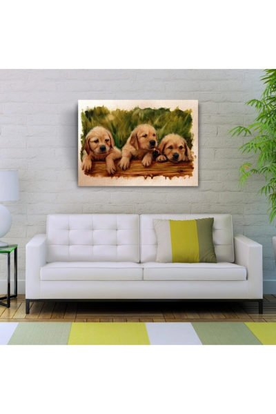 Yavru Köpekler Canvas Tablo (50x70)