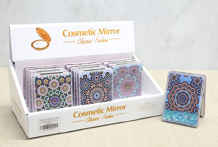 Mandala Desenli Hareketli Sulu El Aynası - Model 1