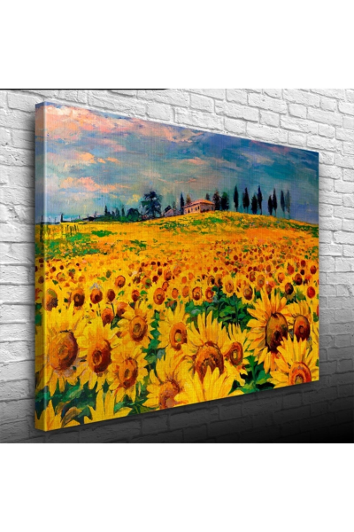 Ayçiçek Tarlası Canvas Tablo (50x70)