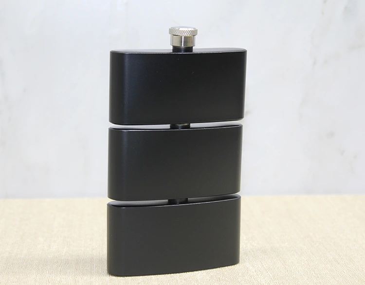 3 Katlı Paslanmaz Çelik Matara Siyah Renk