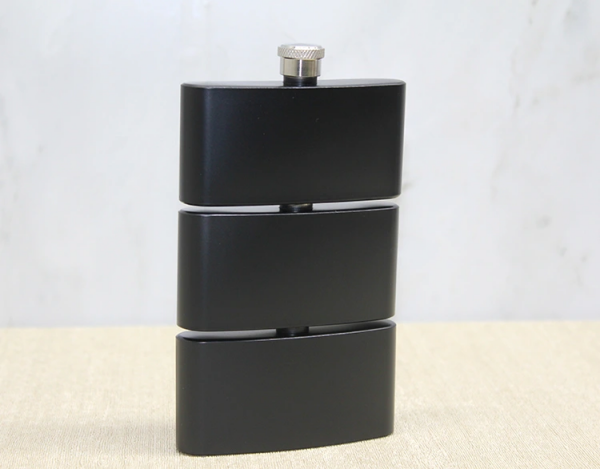 3 Katlı Paslanmaz Çelik Matara Siyah Renk