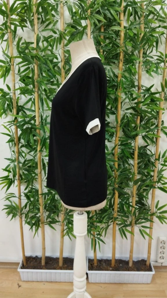 Kadın Kısa Kollu V Yakalı Viskon Bluz