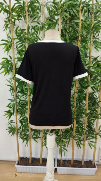 Kadın Kısa Kollu V Yakalı Viskon Bluz