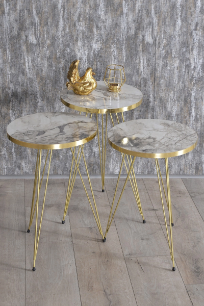 Zigon Sehpa Gold Efes Tel 1043