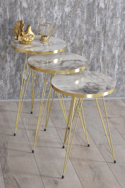 Zigon Sehpa Gold Efes Tel 1043