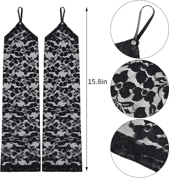 Parmak Askılı Zarif Dantel Eldiven