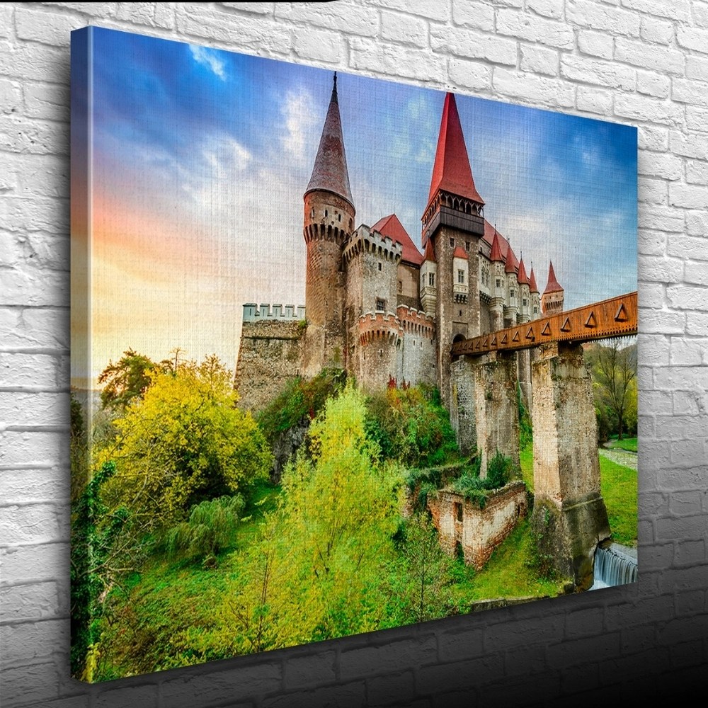 Tarihi Şato Kanvas Tablo 50 x 70