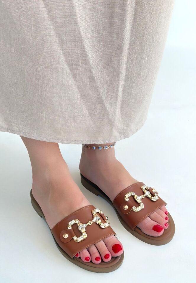 Toha Taba Cilt Tokalı Terlik