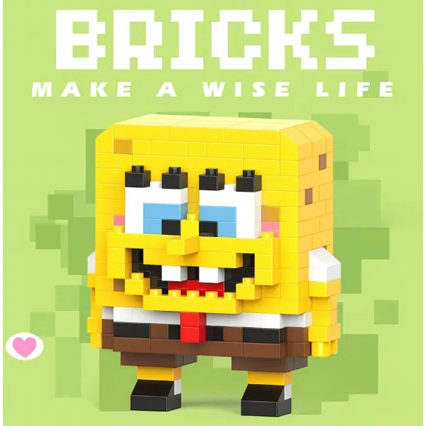 Bricks Sünger Bob Mini Lego Figürü