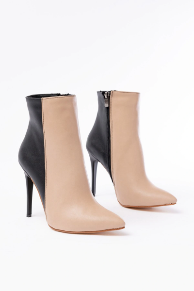 LS-216 Nut Yüksek İnce Topuklu Fermuarlı Kadın Bot