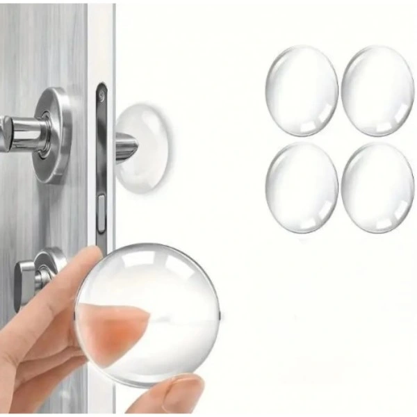 Şeffaf Silikon Mobilya ve Kapı Durdurucu Darbe Pedi 4'lü Set