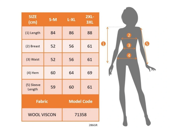 Kadın Uzun Kollu Balıkçı Yaka Asimetrik Kesim Detaylı Antrasit Yün Viskon Bluz