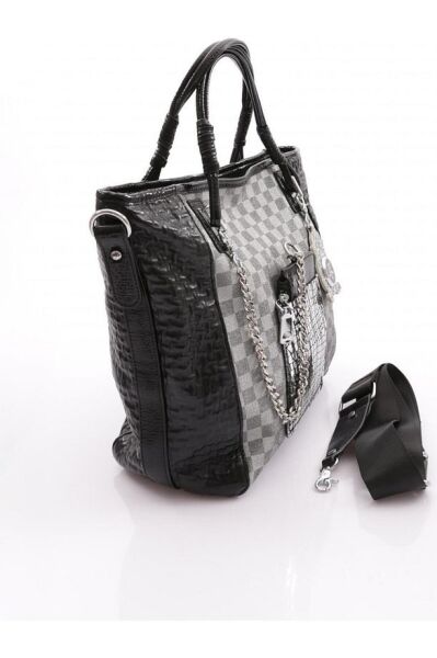 Avaj Siyah Cilt Omuz Çantası